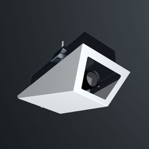 M04RW recessed ceiling mounted wedge camera housing range by Security Design Australia.